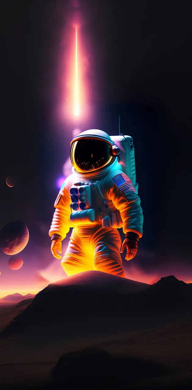 Astronaut in mask 