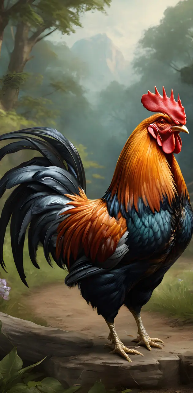 forest rooster