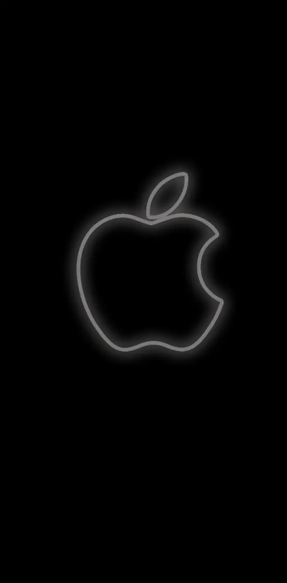 Simple glowing apple
