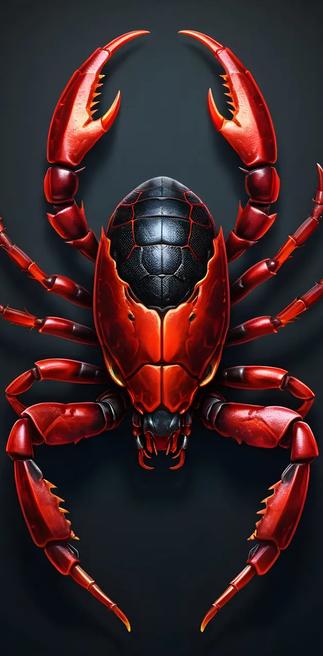 scorpion of red