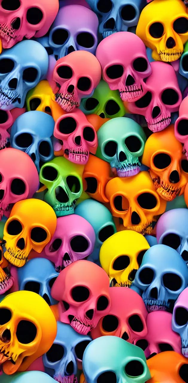 Colorful Skulls 