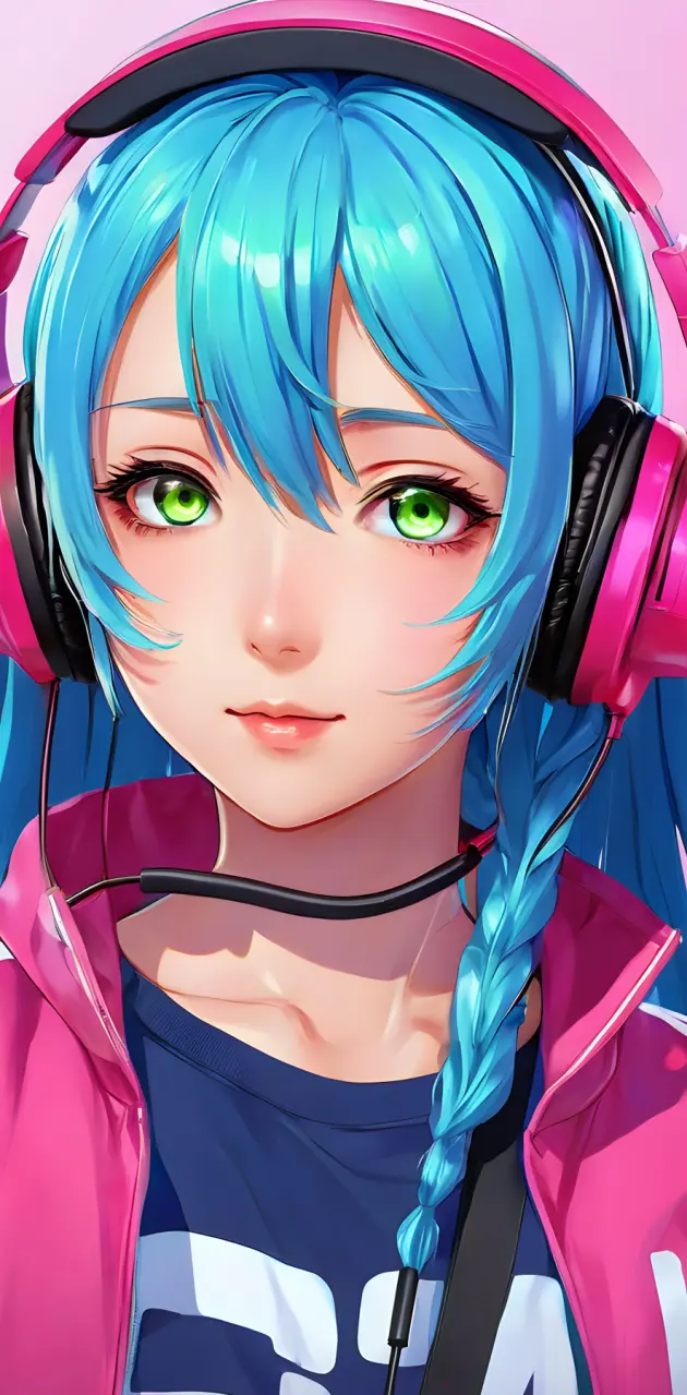 Anime Gaming Girl