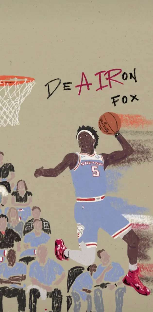 Download De'Aaron Fox Dunking NBA Wallpaper