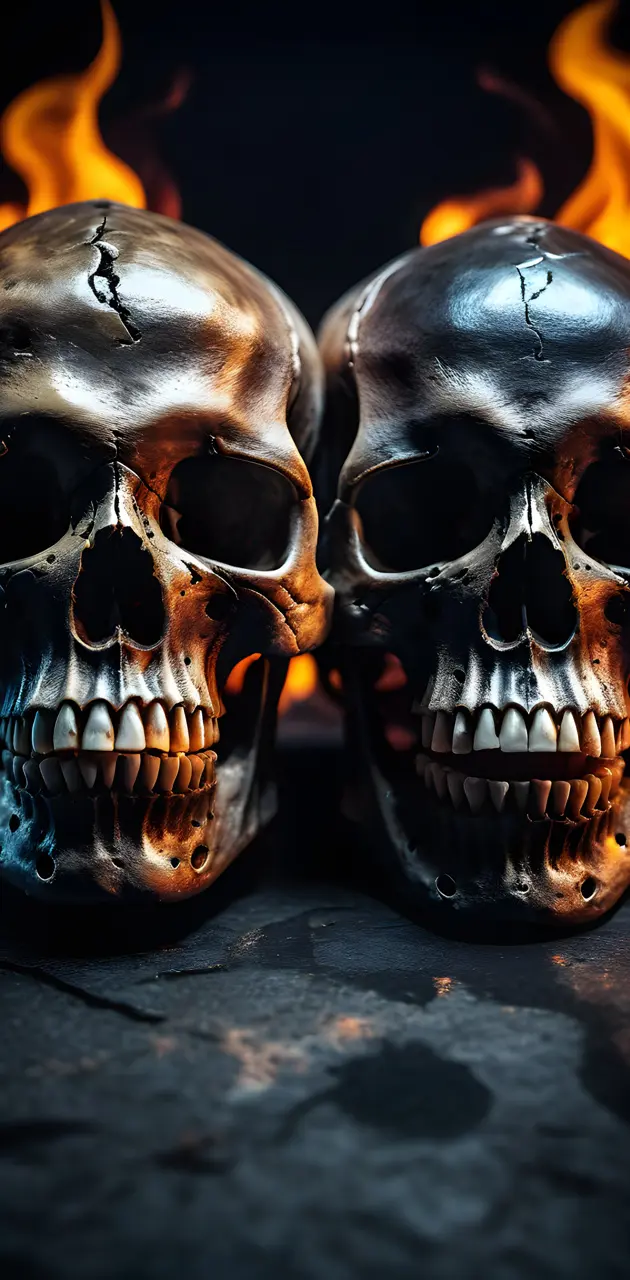 2 skulls