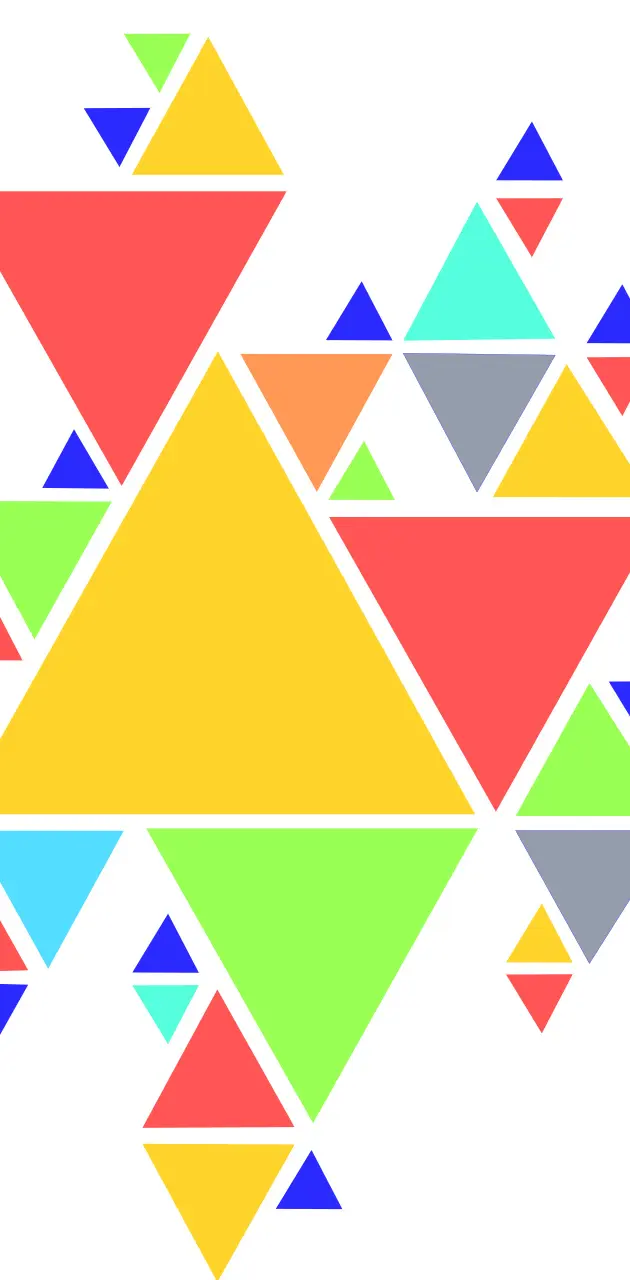 Triangoli on white