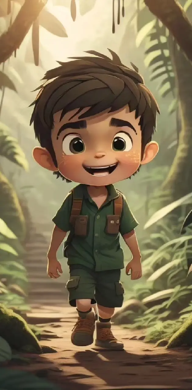 Boy in Jungle 