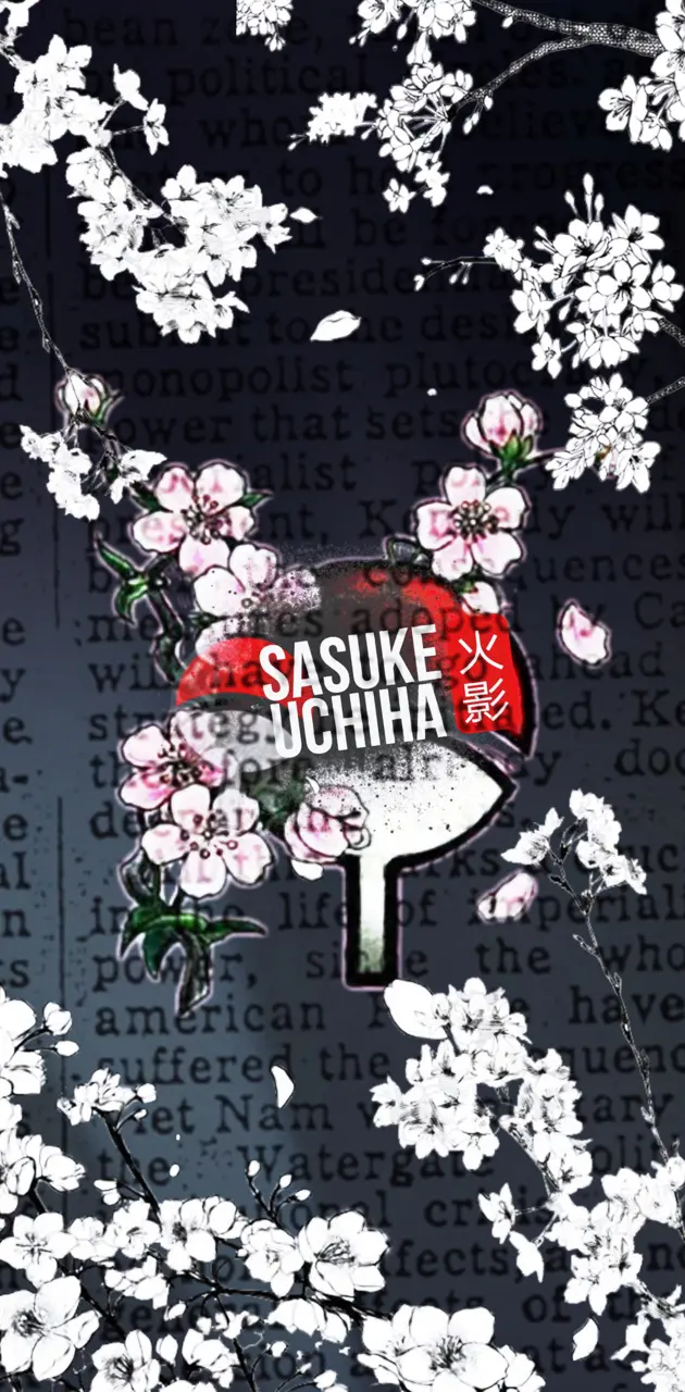 Sasuke flower wallpape