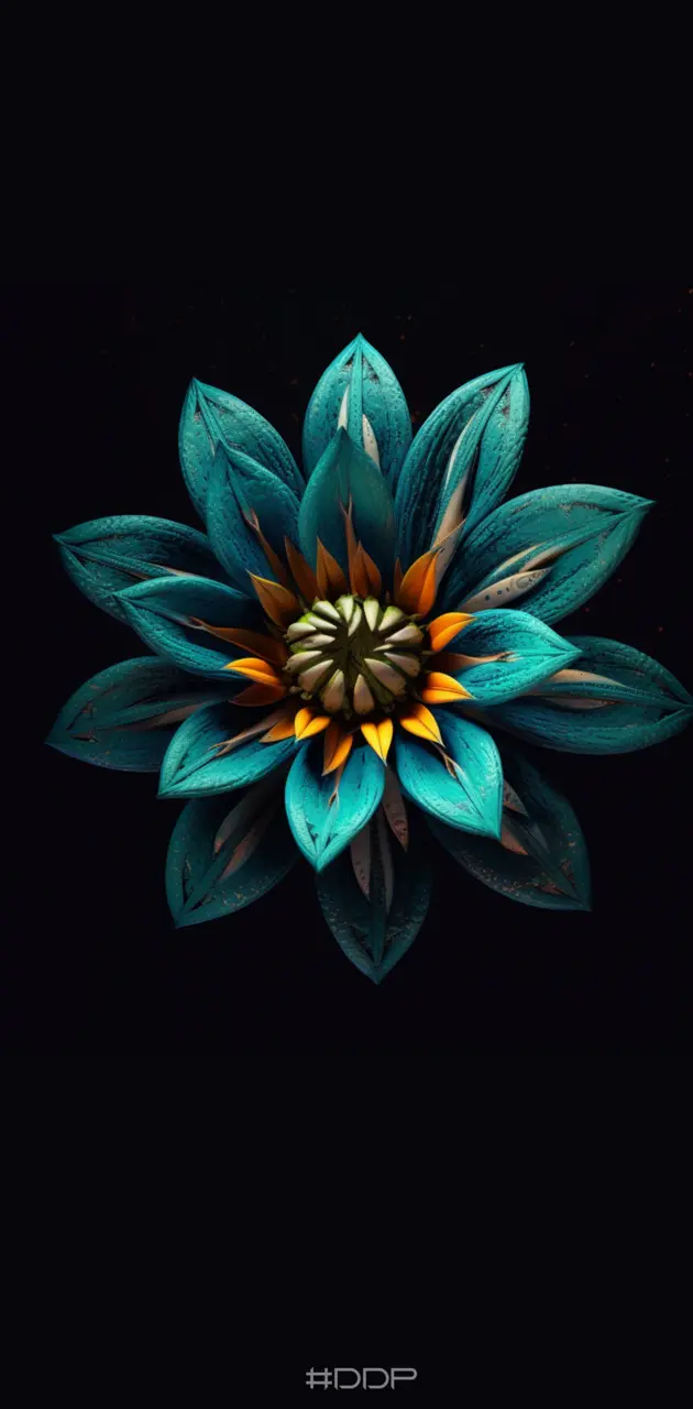 Blue Dahlia Flower