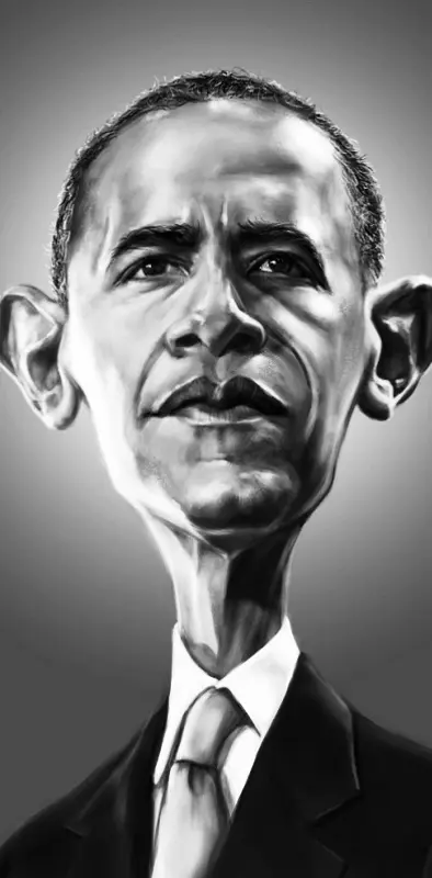 Caricature  Obama