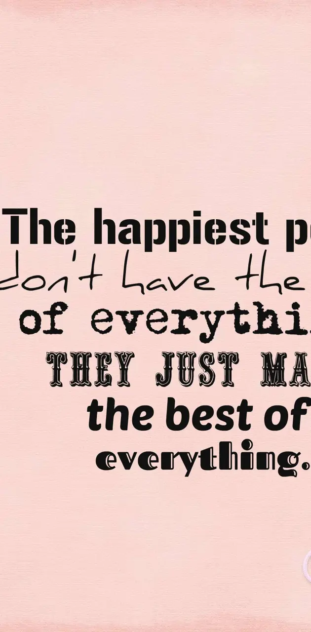 Happiest People