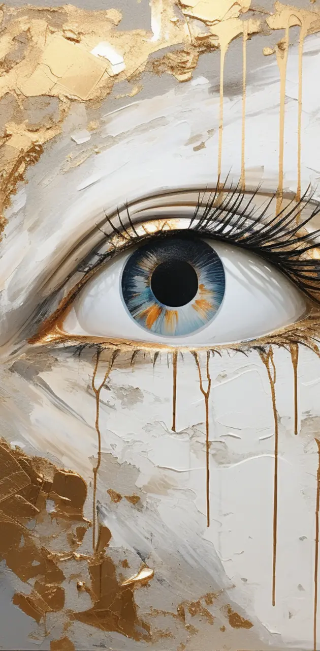 Golden eye background