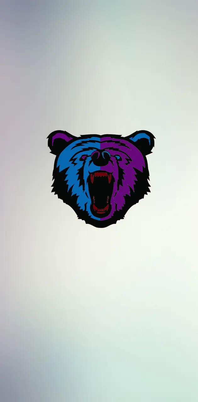 Purple Blue Bear