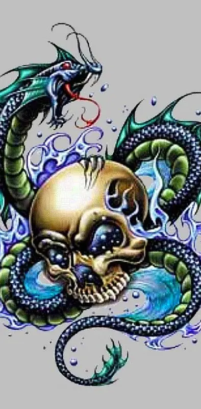 Serpent Water Skull