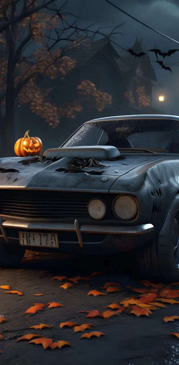 Halloween car
