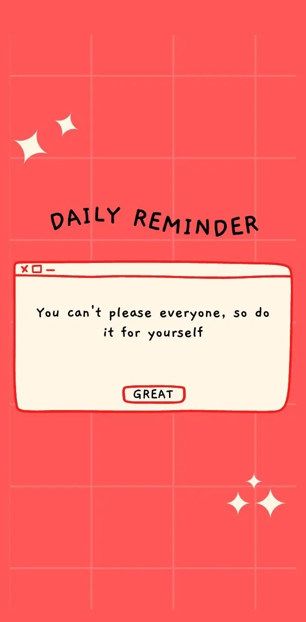 Red Daily Reminder