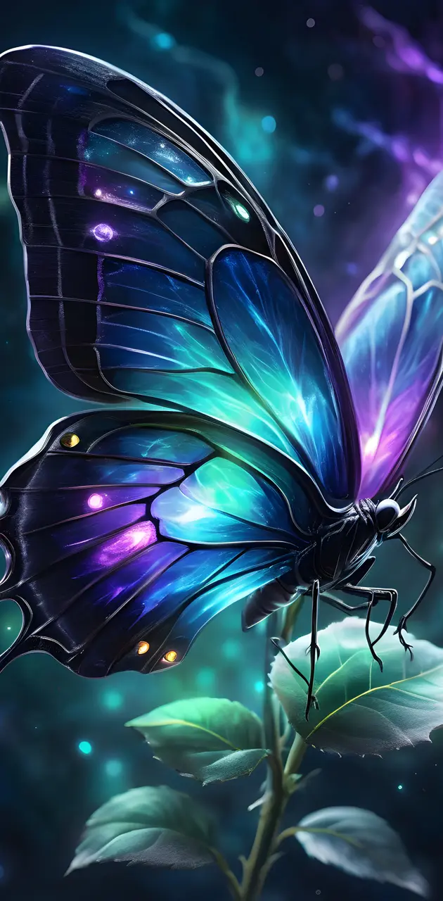 luminescent butterfly