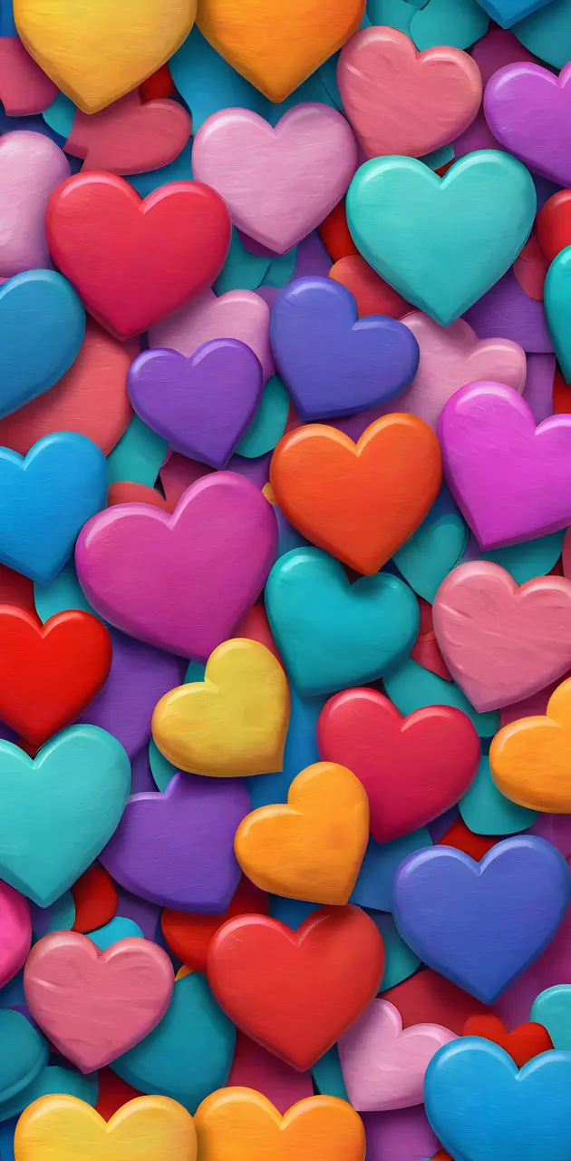 colorful candy hearts just for you!