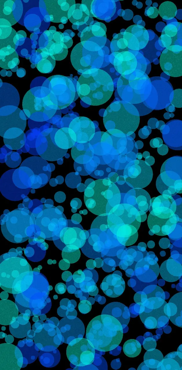 Blue turquoise bubbles