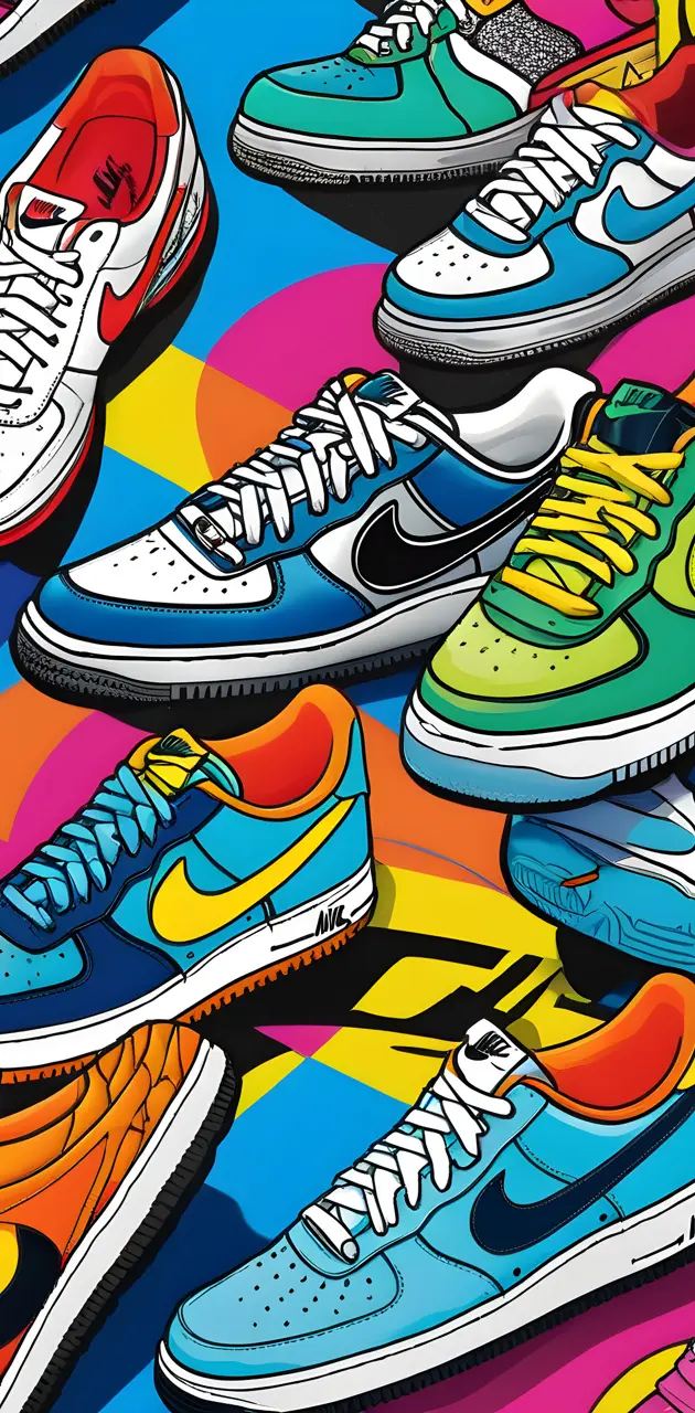 a group of colorful shoes