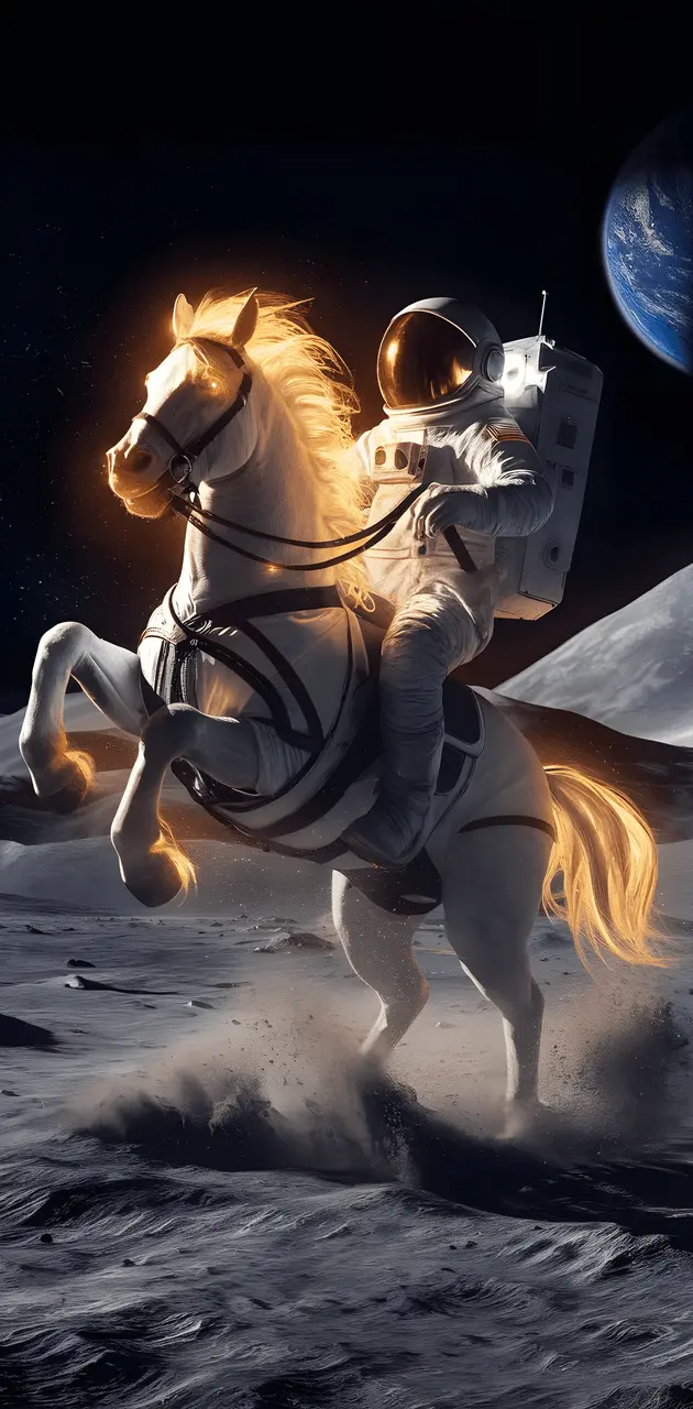 Riding on the moon 