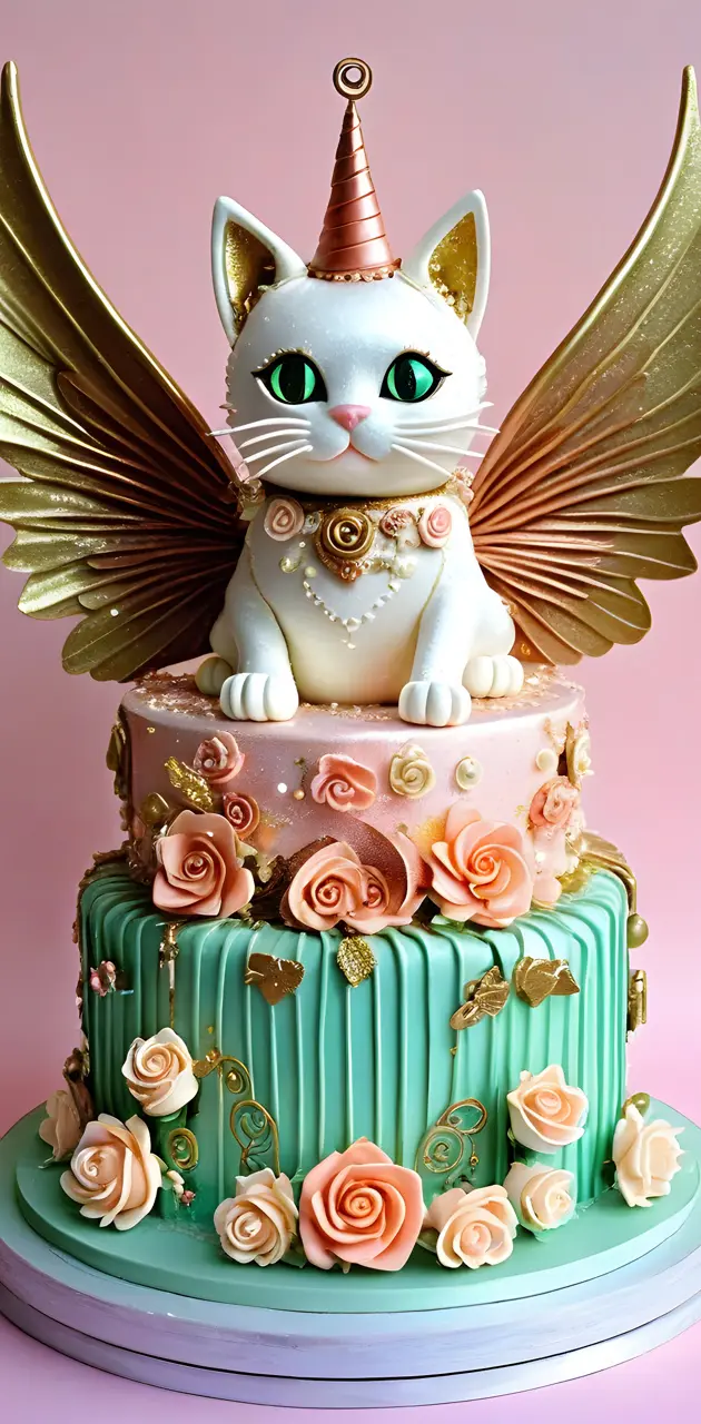 a cat shaped cake