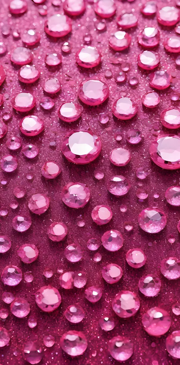 Pink glitter rain drops