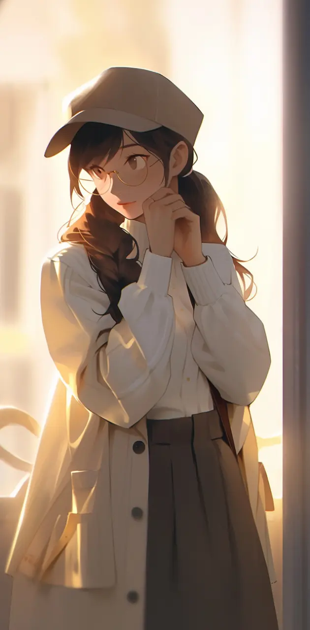 Anime Girl In Glasses