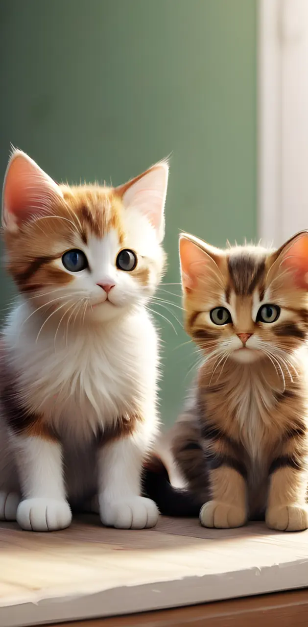  Two  little kitten
