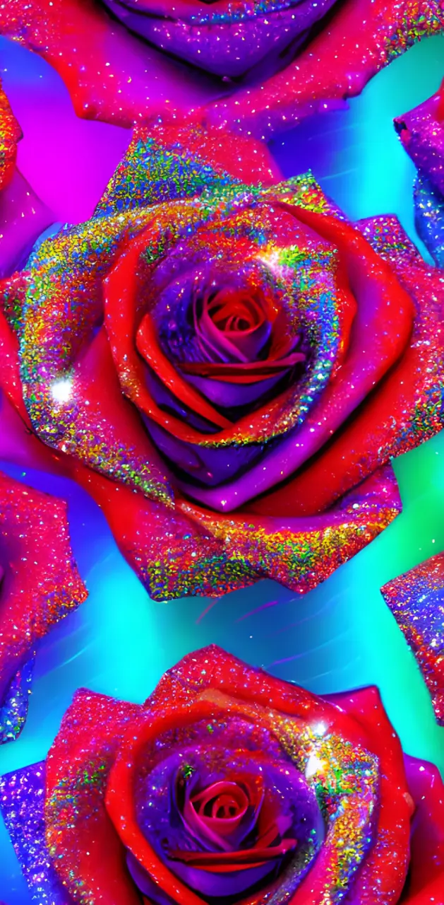 Glitter Roses from AI