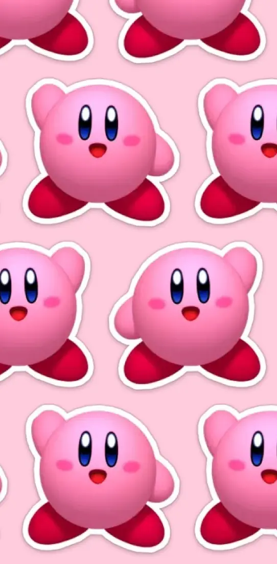 Pink Kirby wallpaper