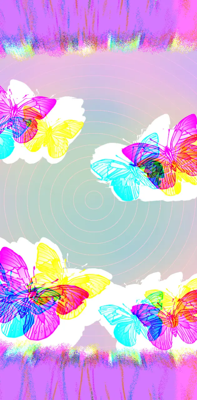 Glitchy butterflies 