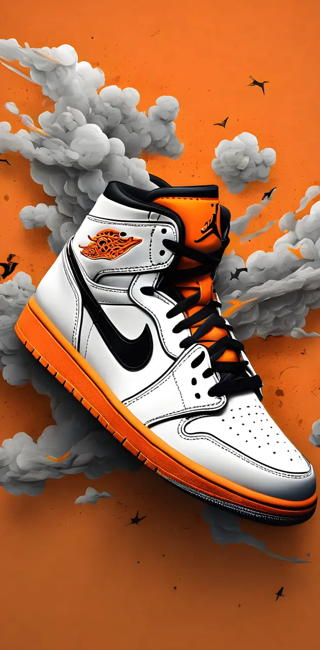 orange air Jordans logo