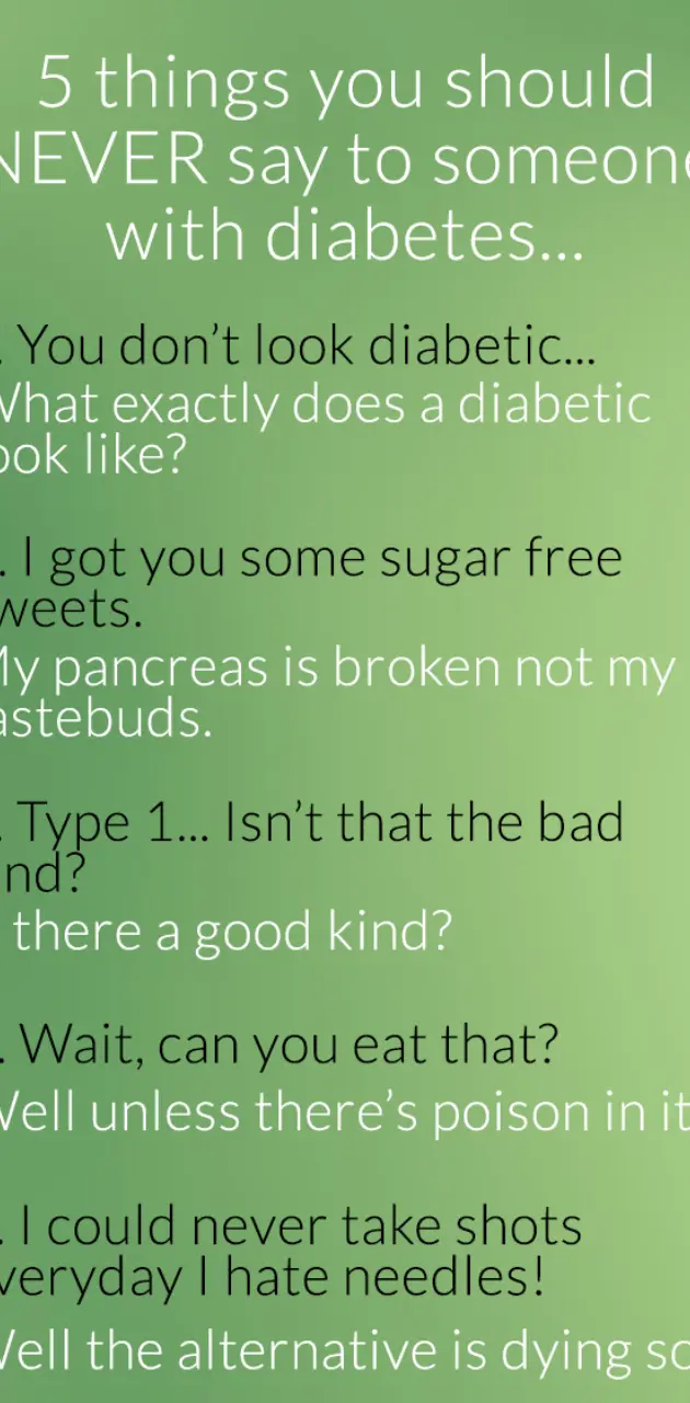 Diabetic Thoughts
