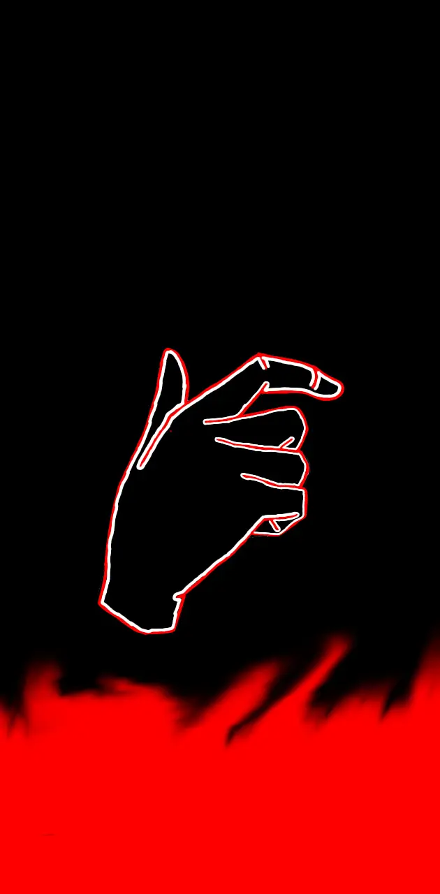 Neon hand