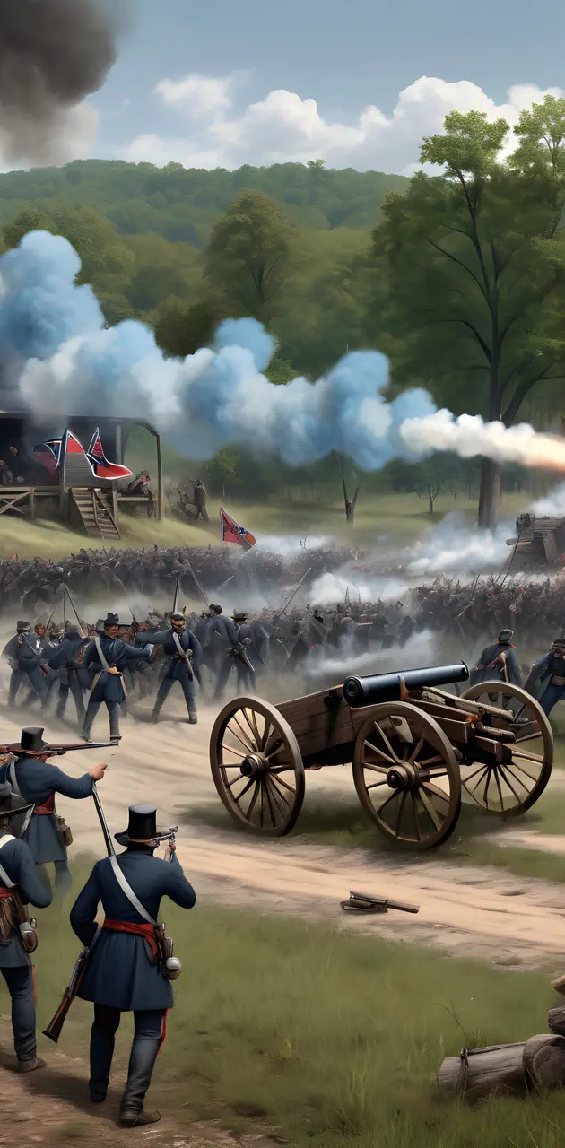 the civil war battle of mill springs in Nancy Kentucky as war rages on