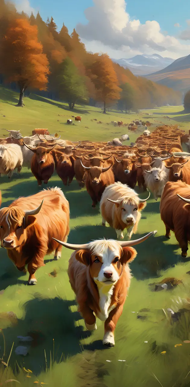 highland cow herd