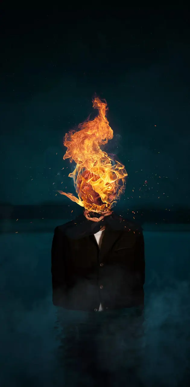 Burning head