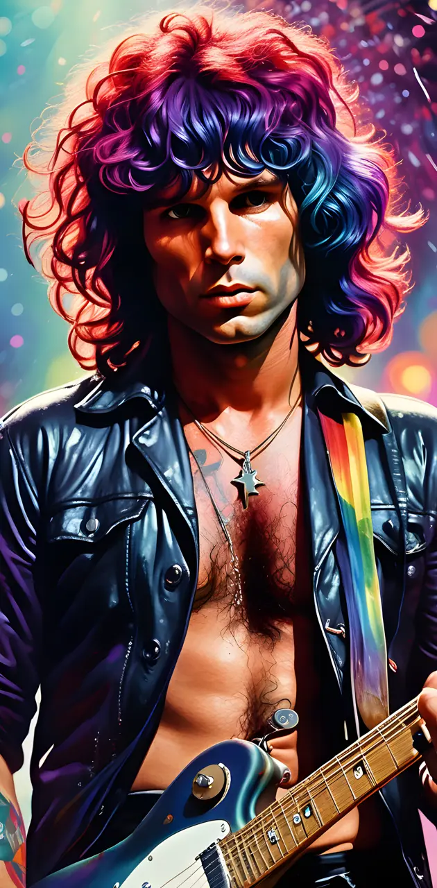 Jim Morrison in colours