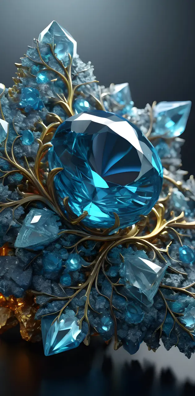 Crystalline Blue Topaz