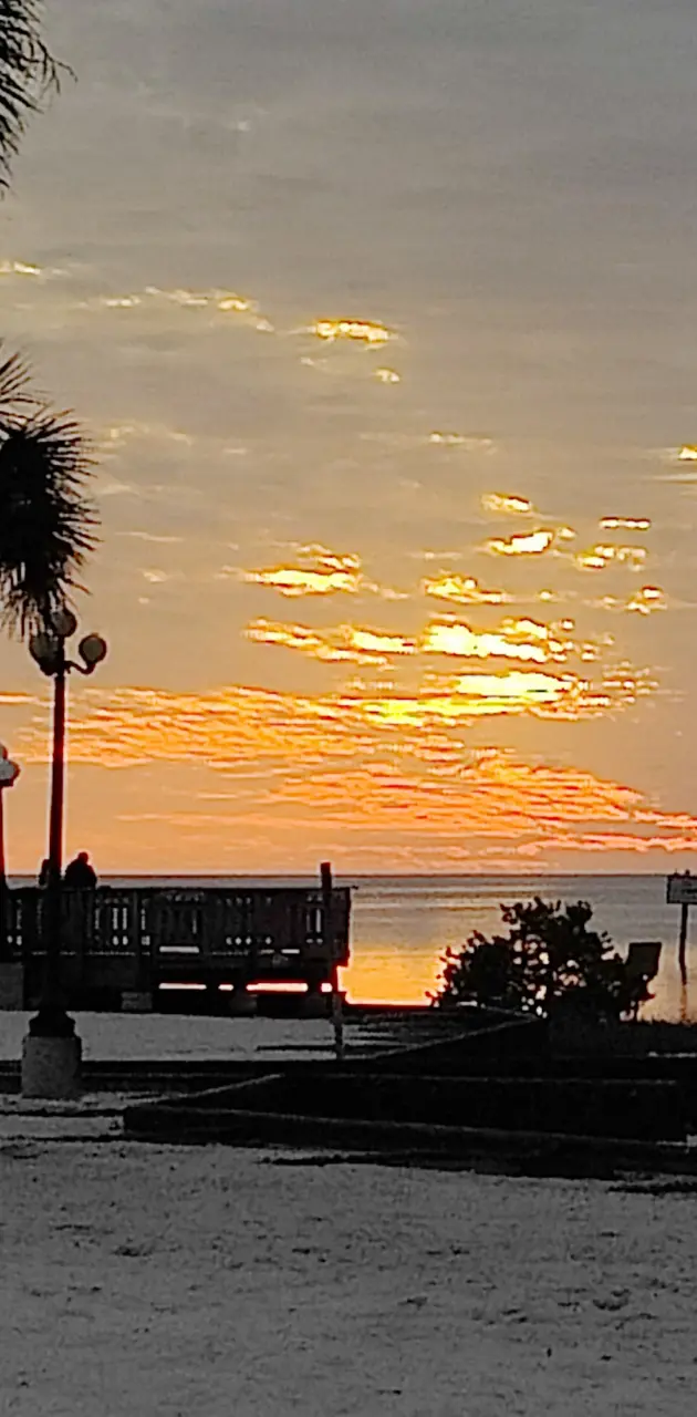 Beach Dock Sunset
