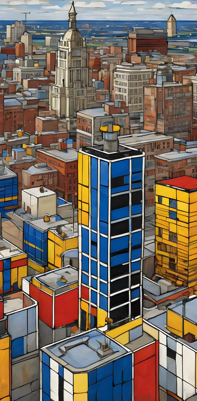 Kansas City by Piet Mondrian