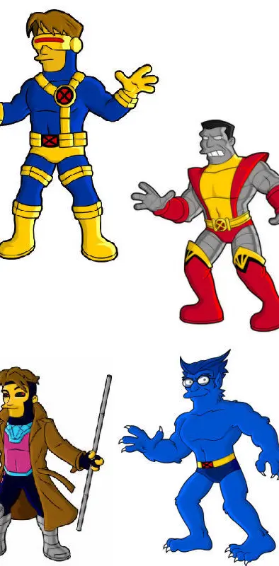 Simpsons X-men