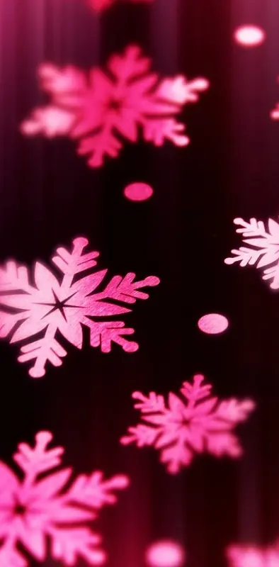 Pink Snowflakes