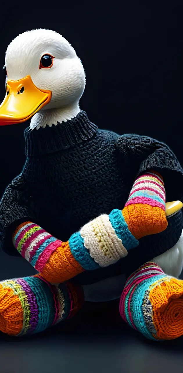 a stuffed toy duck