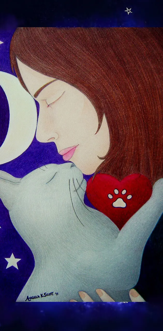 Love Girl and Cat