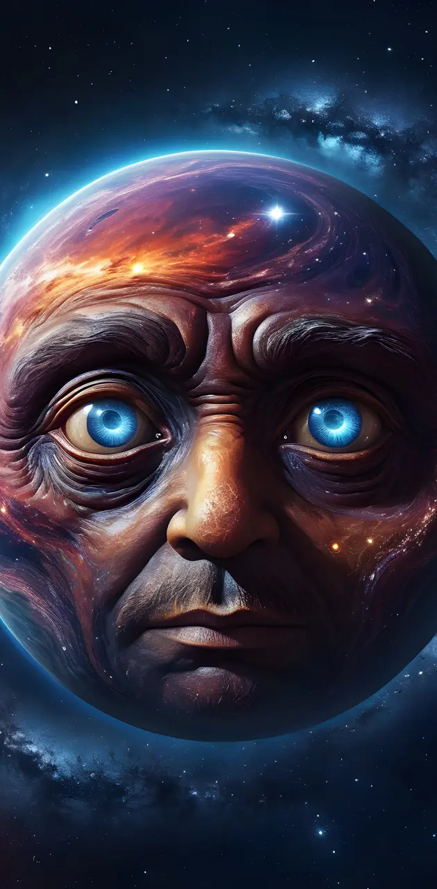 a planet man face