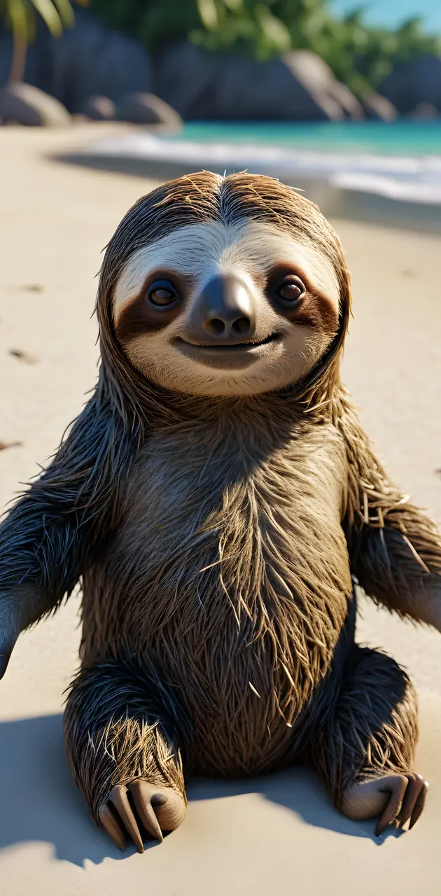beach sloth
