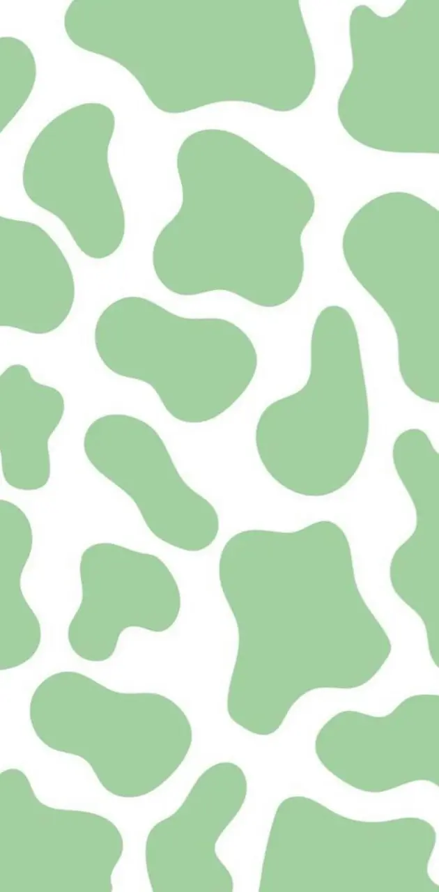 Green cow print