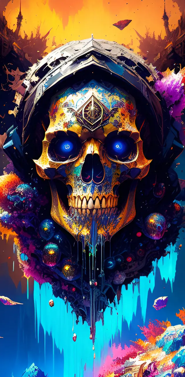 Abstract Fantasy Skull