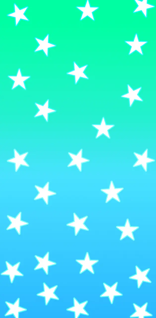 Stars Blue and Green